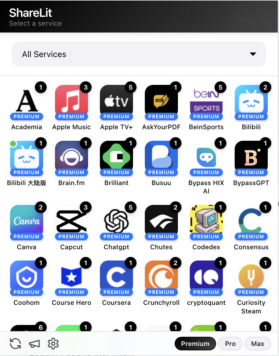 ShareLit Dashboard